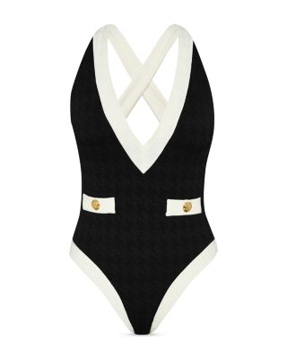 Lisa Color Blocked One Piece Swimsuit