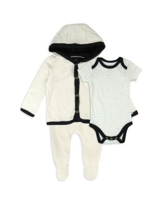 Honest Baby - Unisex Matelasse Hoodie, Pants & Bodysuit Set - Baby