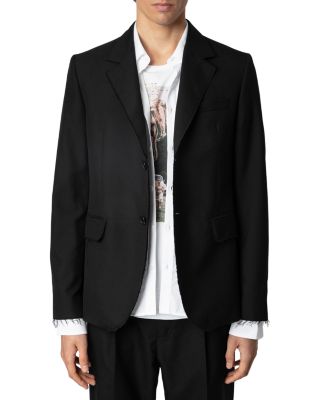 Zadig & Voltaire - Vanilleh Raw Edges Straight Cut Blazer