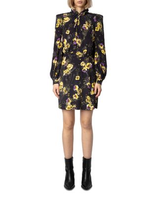 Ryda Crepe Yoko Strass Noir Dress