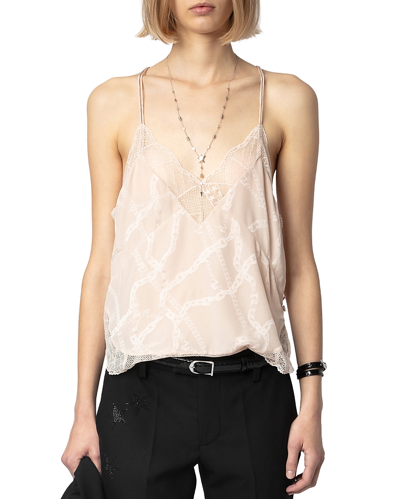 Zadig & Voltaire Cabri Jac Chaines Tank In Sweet