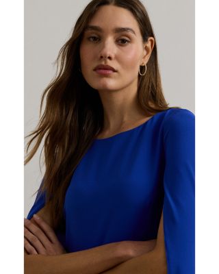 Cape Georgette Cocktail Dress