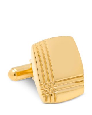 Tartan Plaid Stainless Steel Cufflinks