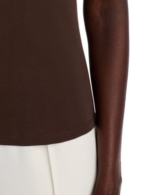 Stretch Silk Jersey Scoop Neck Tank