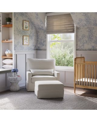 Crawford Pillowback Chair and a Half Comfort Swivel Glider