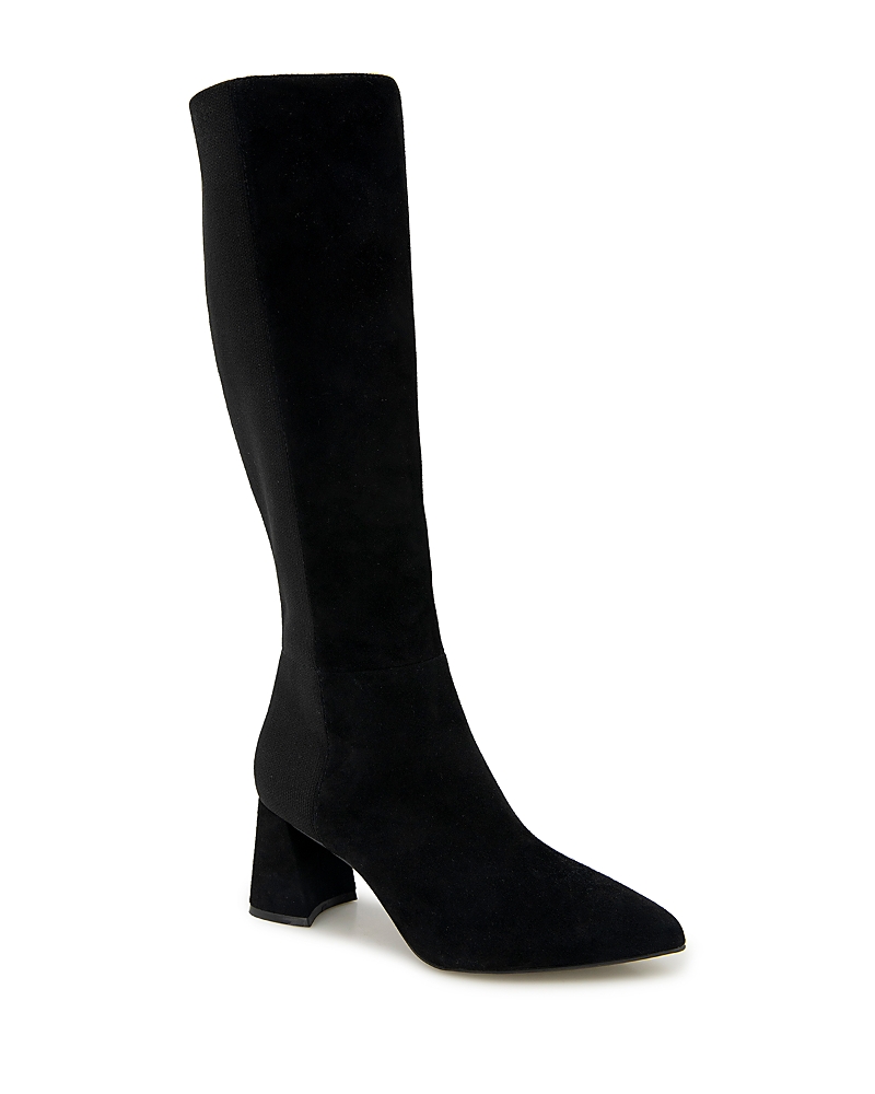 Gentle Souls By Kenneth Cole Women's Dionne 50/50 Boots In Black Suede