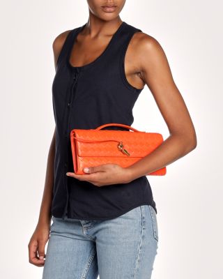 Andiamo Intrecciato Leather Clutch