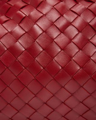 Small Hop Intrecciato Leather Shoulder Bag