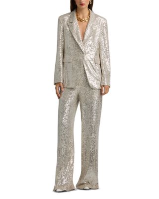 St. John - Italian Fluid Sequin Embroidery Jacket & Pants