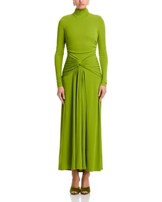 Zahara Twist Front Turtleneck Gown