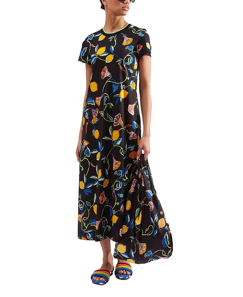 La Doublej Borboni Sporty Swing Dress In Black