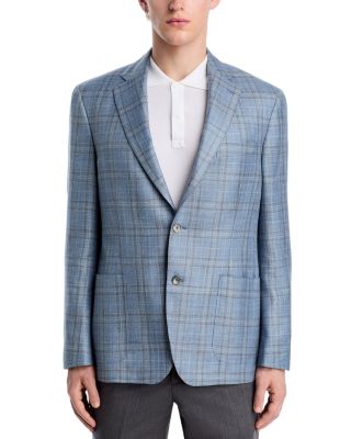 Loro Piana Wool, Silk &amp; Linen Fabric Slim Fit Unstructured Sport Coat