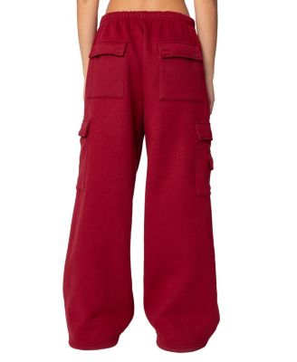  Wide Leg Cargo Sweatpants