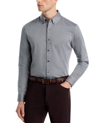 Michael Kors - Slim Fit Chevron Button Down Shirt