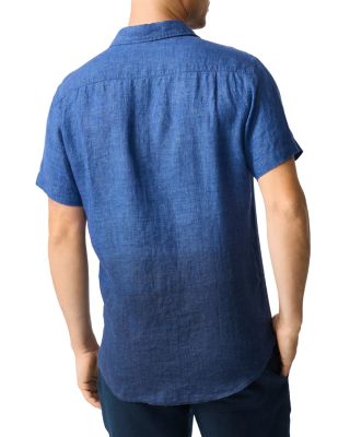 Cannons Creek Short Sleeve Sports Fit Linen Shirt