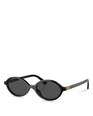 Miu Miu Regard Oval Sunglasses, 50mm