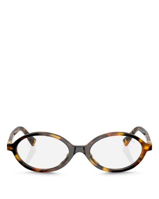 MU 04ZS Oval Blue Light Glasses, 50mm