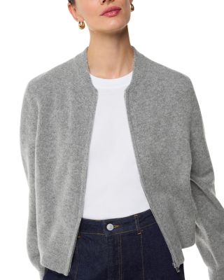 Wool Knit Bomber Jacket