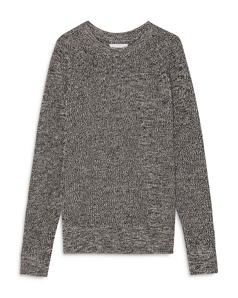 Nn07 Jacobo 6470 Cotton Regular Fit Crewneck Sweater In Black Multi