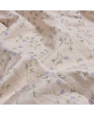 Spring Sprig Printed Cotton Flat Sheet