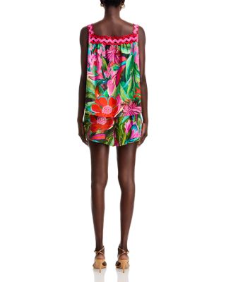 FARM Rio Jardin De Reve Floral Print Top & Shorts