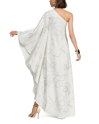 Nevean Floral Crepe Caftan Dress