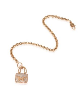 Pre-Owned Hermes Pre-Owned HermAs Amulettes Collection 18k Rose Gold Bracelet