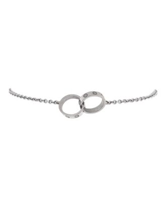 Pre-Owned Cartier Love Interlocking Bracelet 18K White Gold