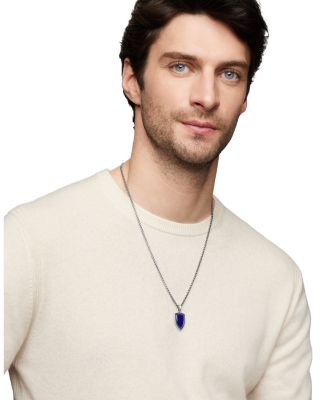 Shield Amulet with Lapis Lazuli and Pav&eacute; Sapphires