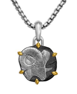 Sterling Silver & 18K Yellow Gold Zodiac Amulet Enhancer