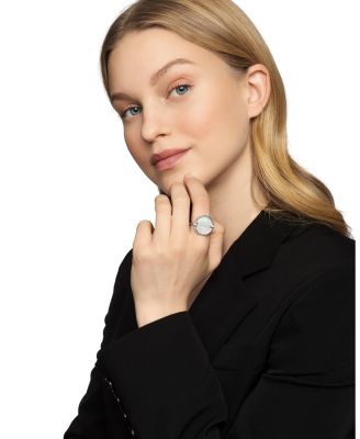  David Yurman Sterling Silver DY Elements&reg; Stone and Diamond Ring