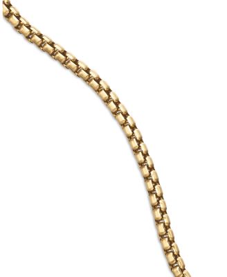Small Box Chain in 18K Yellow Gold, 2.7mm