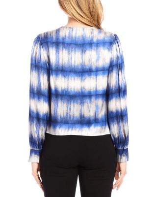 Drape Front Satin Top