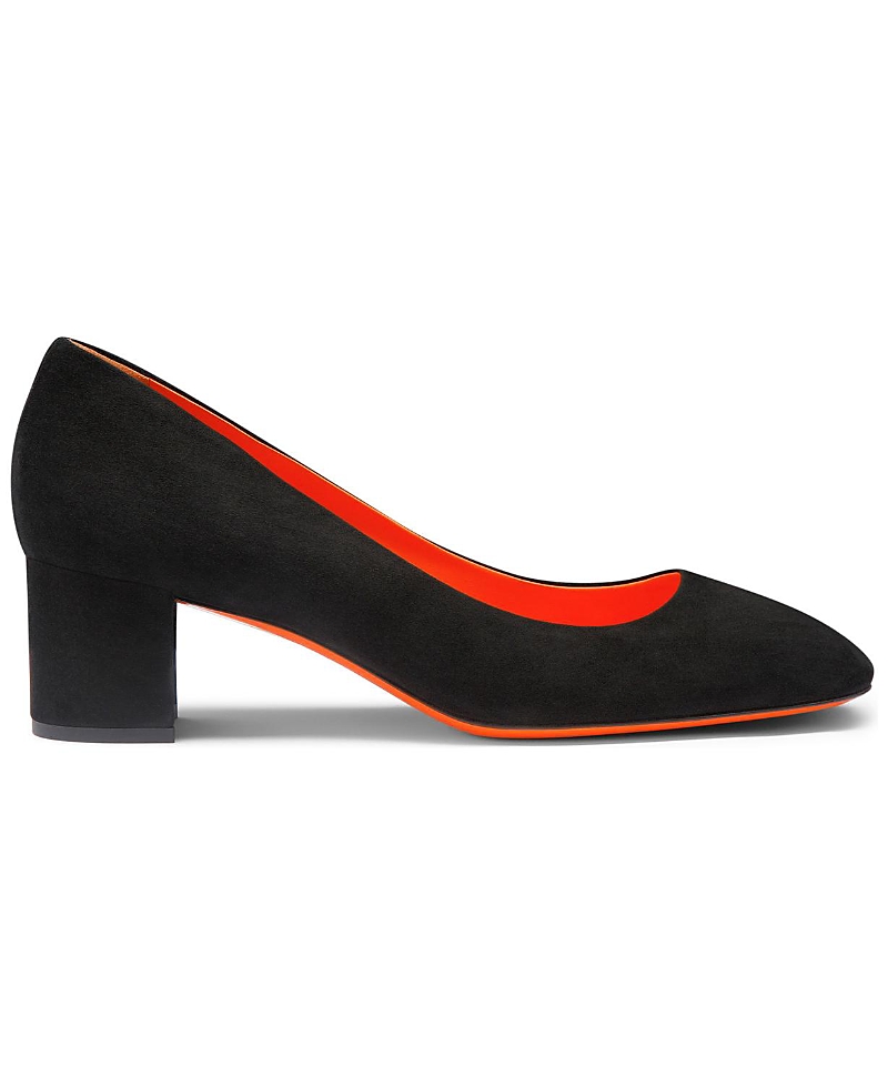 Santoni Women's Fight Suede Low-Heel Pump