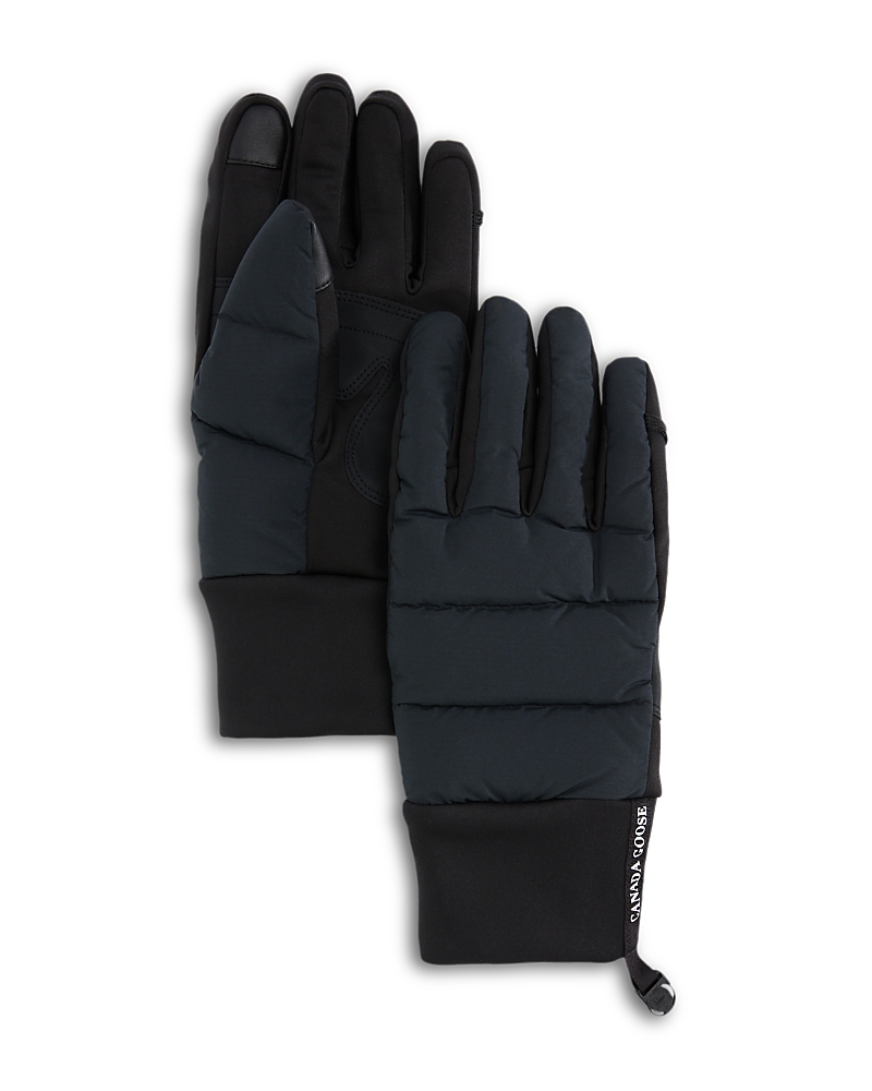 Canada Goose Puffer Gloves In Black