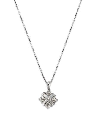 Bloomingdale's Fine Collection - Diamond Pendant Necklace in 14K White Gold, 0.35 ct. t.w.