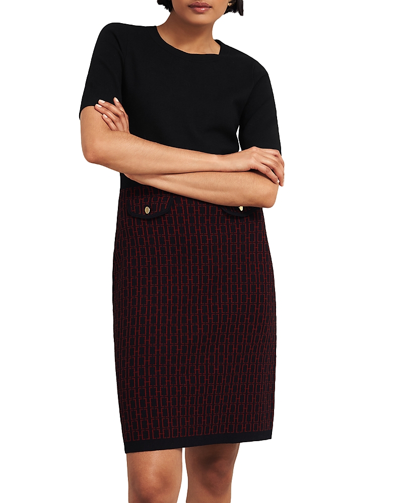 Hobbs London Women's Perrie Knit Dress - Multi - Size 18 UK/14 US - Black Rhubarb Hobbs London Women's Perrie Knit Dress - Multi - Size 18 UK/14 US - Black Rhubarb