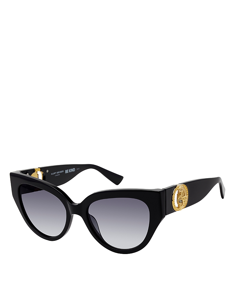 Kurt Geiger Cat Eye Sunglasses, 60mm In Black