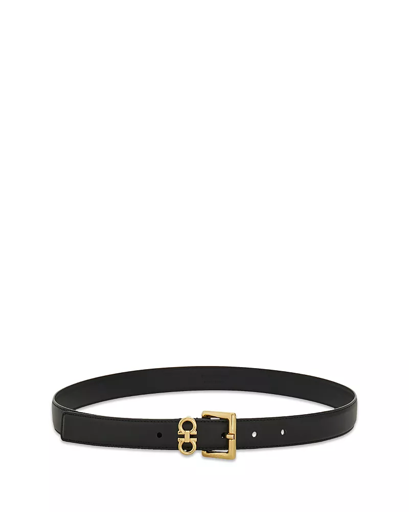 Ferragamo Women's Double Gancini Fixed Belt