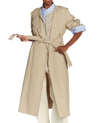 Gourdon Leather Trench Coat