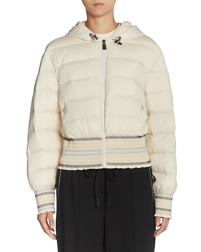 Moncler Jeypore Bomber Jacket In Beige
