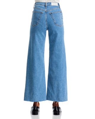High Rise Cropped Wide Leg Jeans in Runyon