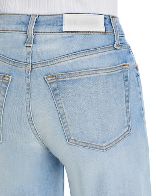 Mid Rise Wide Leg Palazzo Jeans in Cielito