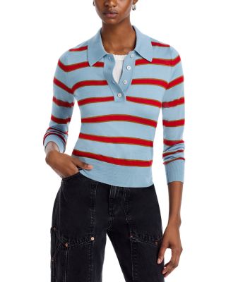 RE/DONE - The Memphis Long Sleeve Polo Sweater
