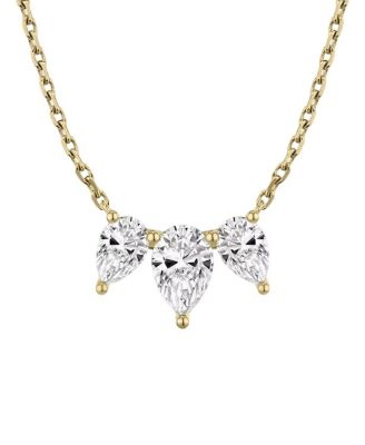 VRAI - Arc Necklace in 14K Yellow Gold, 2.0ctw Pea Lab Grown Diamonds