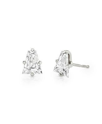 VRAI - Iconic Lab-Grown Diamond Stud Earrings in 14K Yellow and White Gold, 1.5ctw Keystone Lab Grown Diamonds