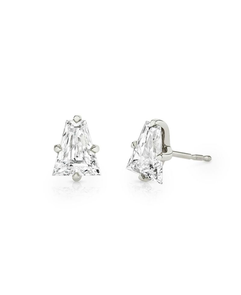 VRAI Iconic Lab-Grown Diamond Stud Earrings in 14K Yellow and White Gold, 1.5ctw Keystone Lab Grown Diamonds