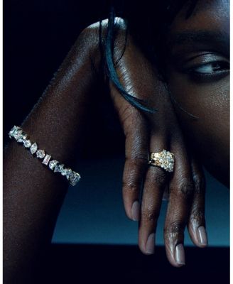  Illuminate Bracelet in 14K White Gold, 19.0ctw Mixed Shaped Lab Grown Diamonds, 7"