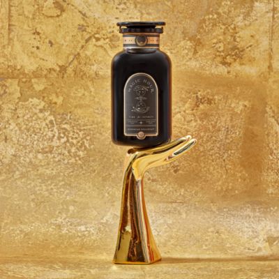 Bohemian Breakfast Black Tea Probiotic Rich Vanilla Puerh Tea for Digestion &amp; Energy in Violet Glass Apothecary Jar, 6 oz.