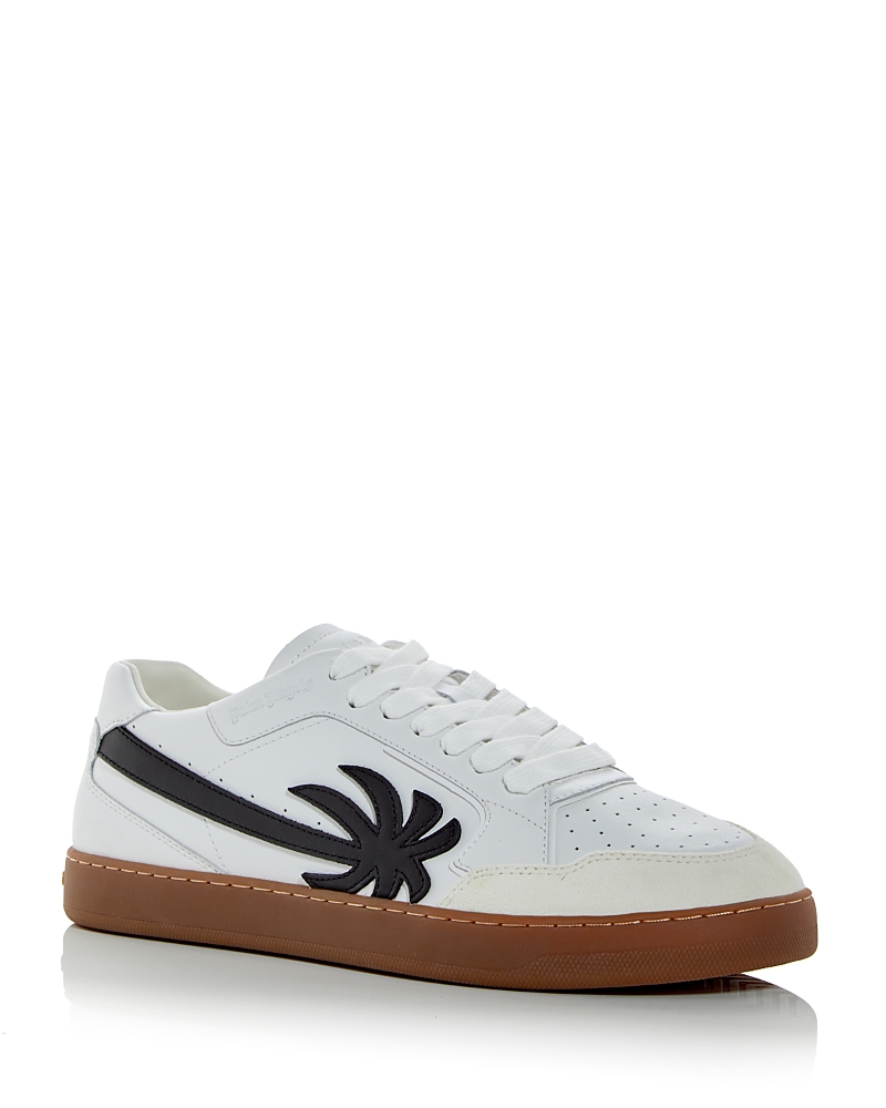 Shop Palm Angels Men's New Palm Low Top Sneakers In White